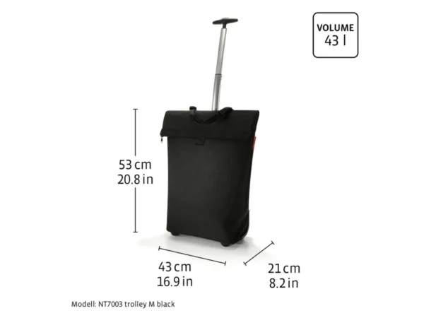 Nákupní vozík Reisenthel Trolley M frame glossy dots black - Image 7