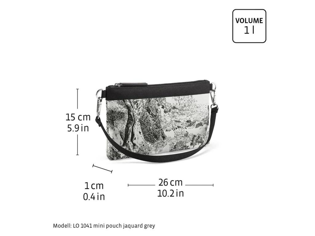 Kabelka Reisenthel Mini pouch jacquard brown - Obrázek 4