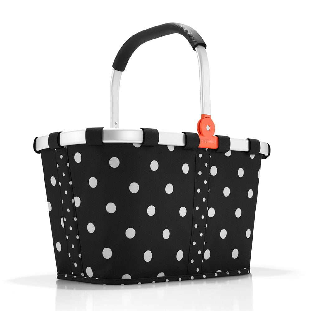 Nákupní košík Reisenthel Carrybag mixed dots | 22 l | černá | Mixed dots | 48x28xV.29 cm | Reisenthel | v ruce