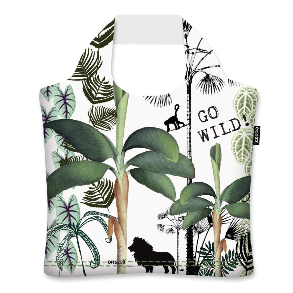 Nákupní taška Ecozz Jungle | | vícebarevná | | 46 x 41 cm | Ecozz | v ruce, přes rameno