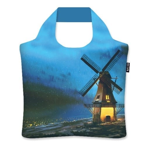 Nákupní taška Ecozz Windmill | | modrá | | 46 x 41 cm | Ecozz | v ruce, přes rameno