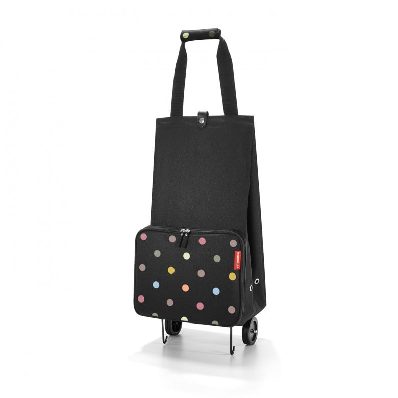 Nákupní vozík Reisenthel Foldable trolley dots | 30 l | černá | Dots | 29x27xV.66 cm | Reisenthel | v ruce