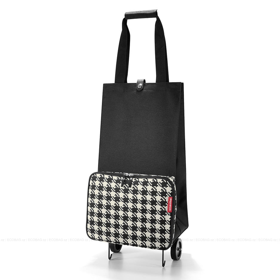 Nákupní vozík Reisenthel Foldable trolley fifties black | 30 l | černá | Fifties black | 29x27xV.66 cm | Reisenthel | v ruce