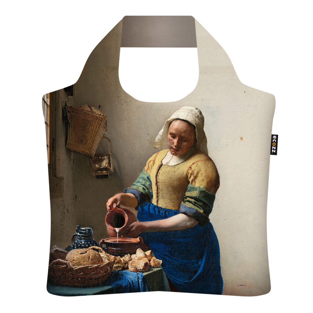 Nákupní taška Ecozz The Milkmaid | | vícebarevná | | 46 x 41 cm | Ecozz | v ruce, přes rameno