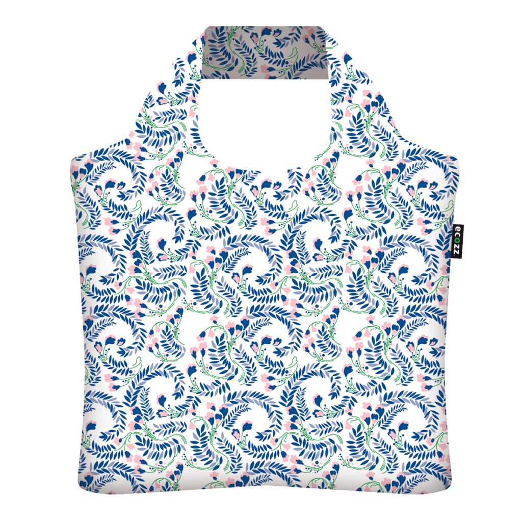 Nákupní taška Ecozz short spring | | modrá | | 46 x 41 cm | Ecozz | v ruce, přes rameno
