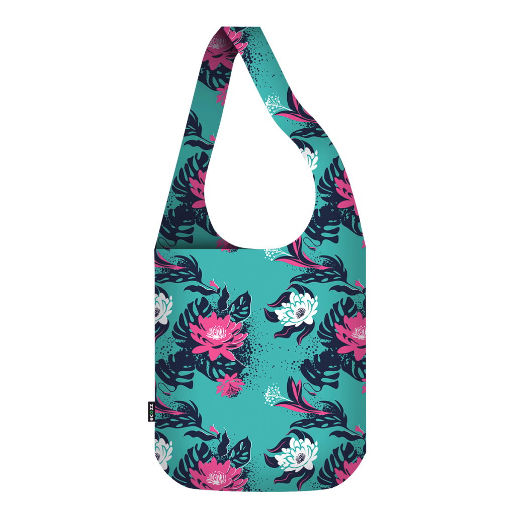Nákupní taška Ecozz Crossbodybag tropico | 15 l | zelená | | 35 x 41 x 10 cm | Ecozz | přes rameno
