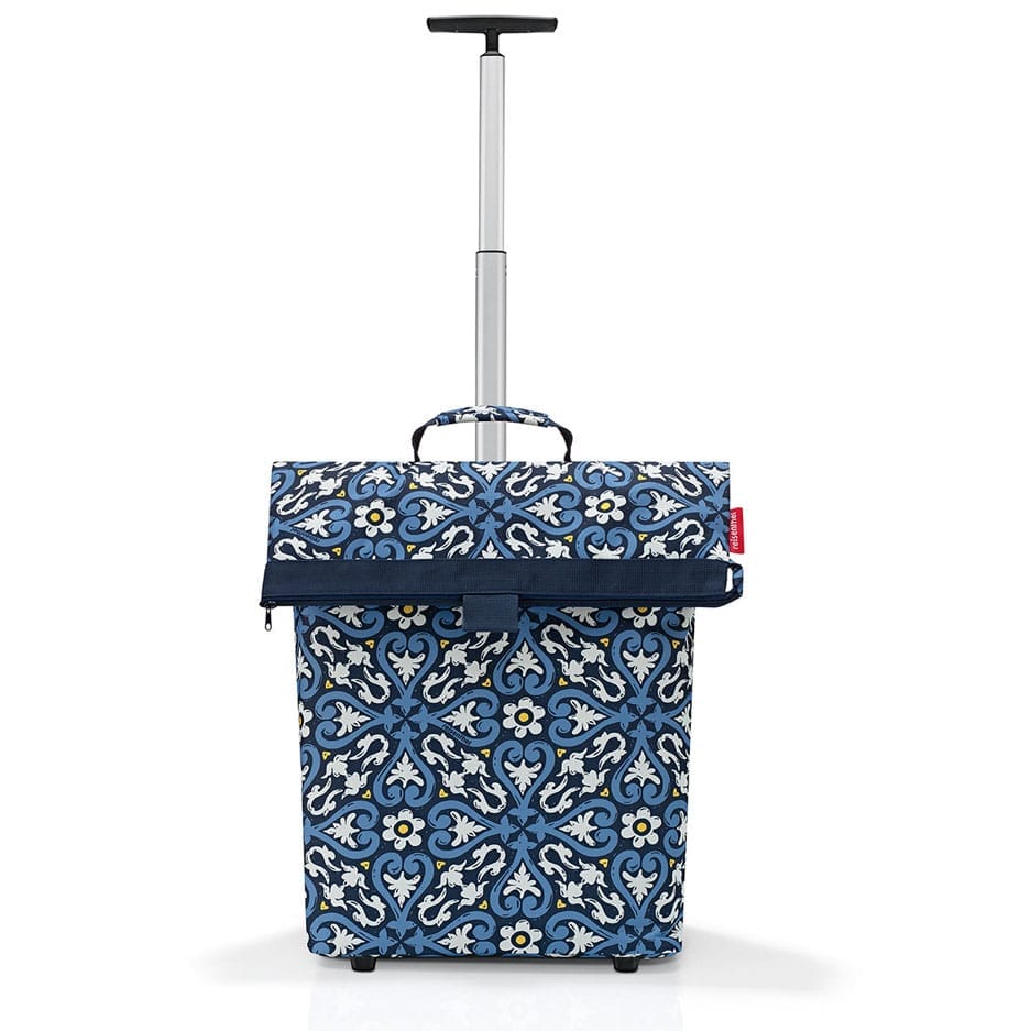 Nákupní vozík Reisenthel Trolley M floral 1 | 43 l | modrá | Floral 1 | 43x21xV.53 cm | Reisenthel | v ruce