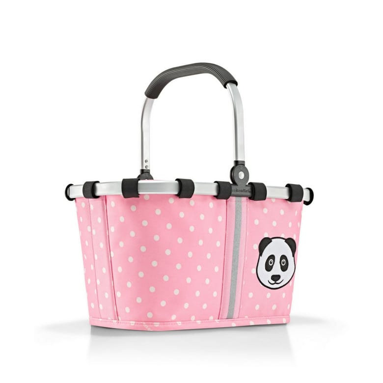 Košík Reisenthel Carrybag XS kids panda dots pink | 5 l | růžová | Panda dots pink | 33,5x19,5xV.21 cm | Reisenthel | v ruce