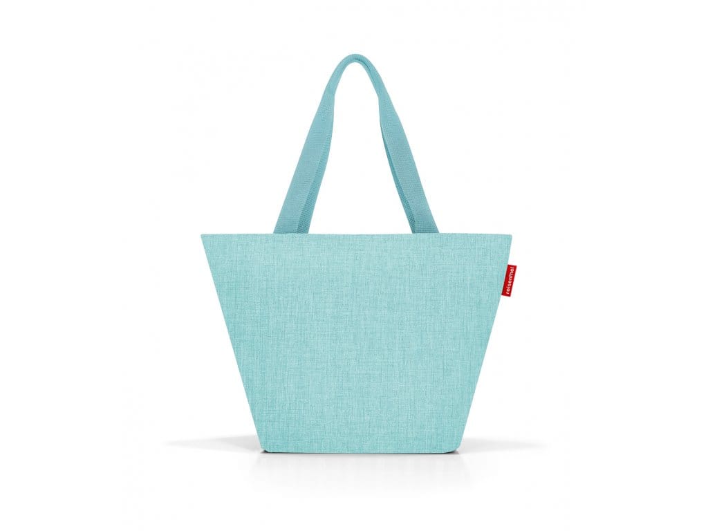 Taška Reisenthel Shopper M twist ocean | 15 l | modrá | Twist ocean | 51x26xV.30,5 cm | Reisenthel | v ruce, přes rameno