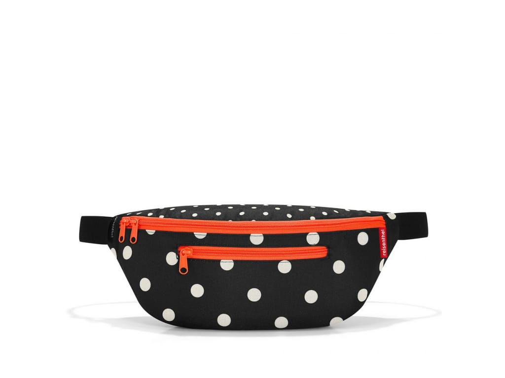 Taška na opasek Reisenthel Beltbag M mixed dots | 3 l | černá | Mixed dots | 36x14,5x9 cm | Reisenthel | kolem pasu přes rameno