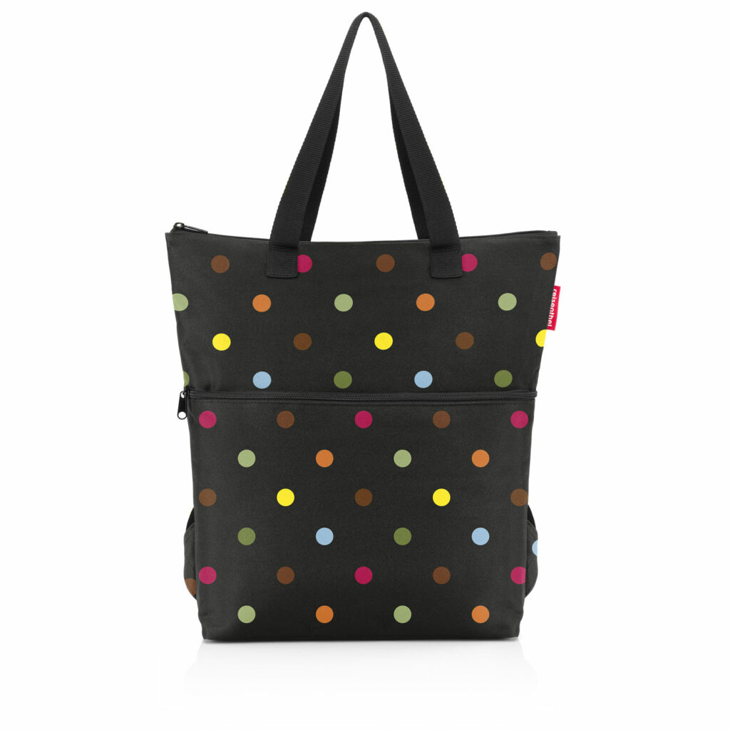 Termobatoh Reisenthel cooler-backpack dots | 18 l | černá | Dots | 43x43x14 cm | Reisenthel | v ruce, na zádech