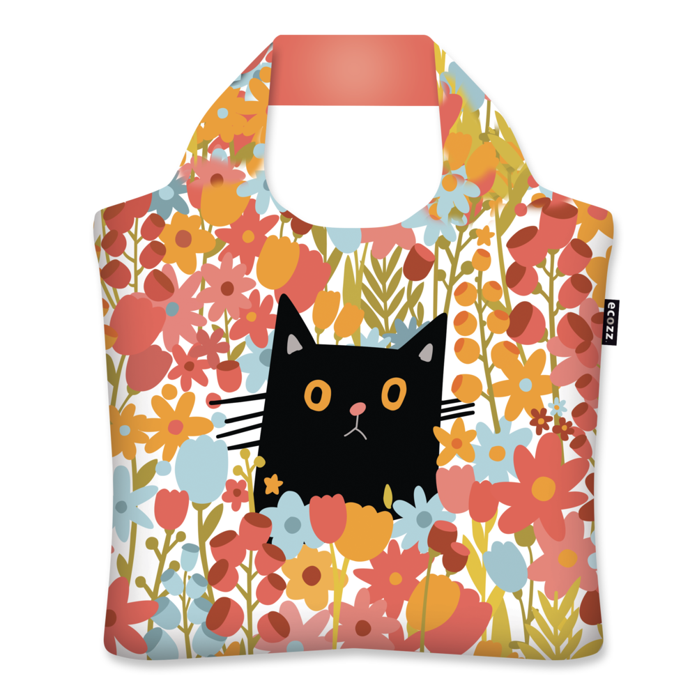 Nákupní taška Ecozz Cat in the Jungle | | vícebarevná | | 46 x 41 cm | Ecozz | v ruce, přes rameno