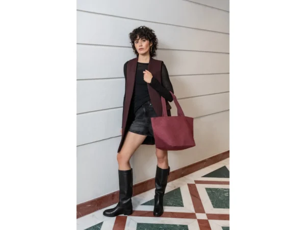Taška Reisenthel Shopper M twist maroon - Obrázek 8