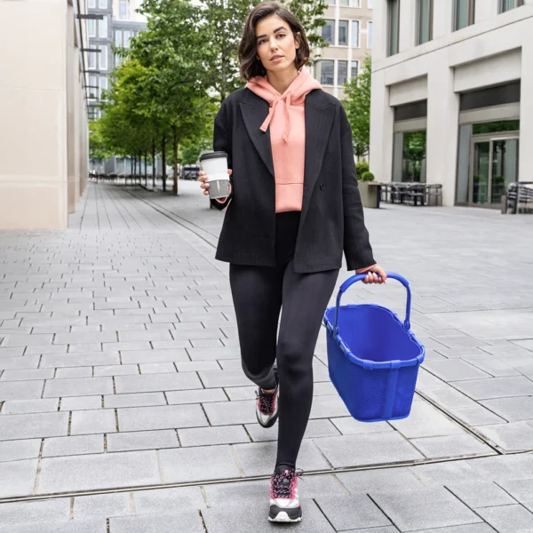 Nákupní košík Reisenthel Carrybag frame mesh royal blue - Obrázek 9