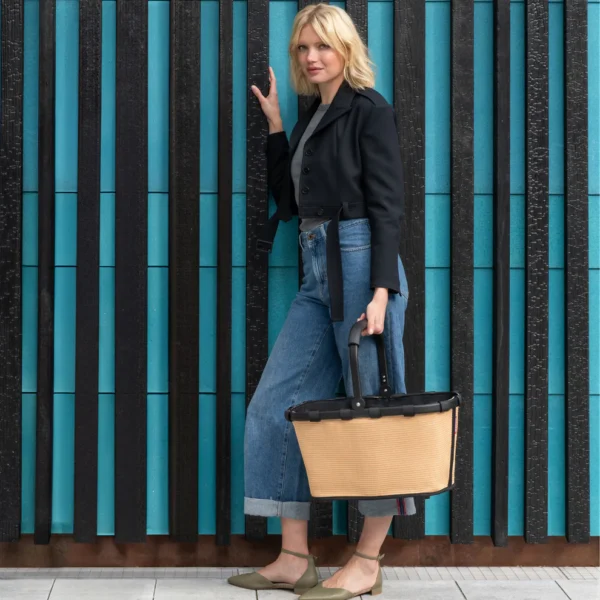 Nákupní košík Reisenthel Carrybag frame raffia black - Obrázek 9