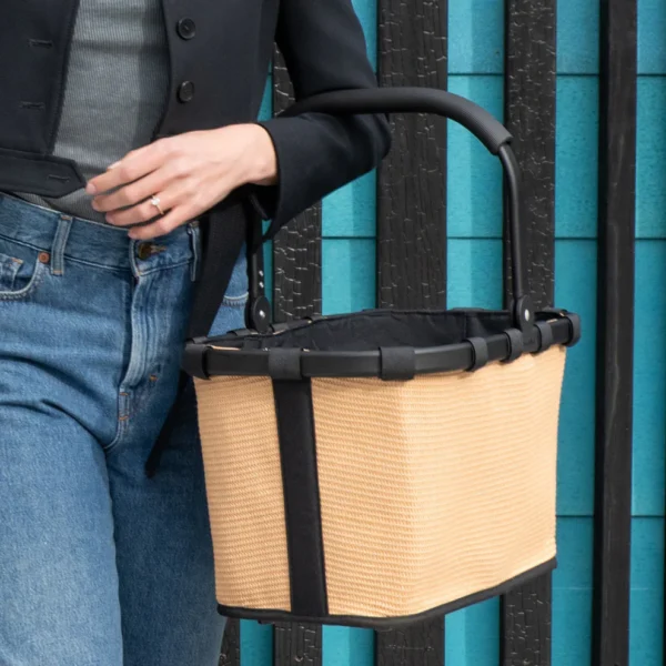 Nákupní košík Reisenthel Carrybag frame raffia black - Obrázek 2