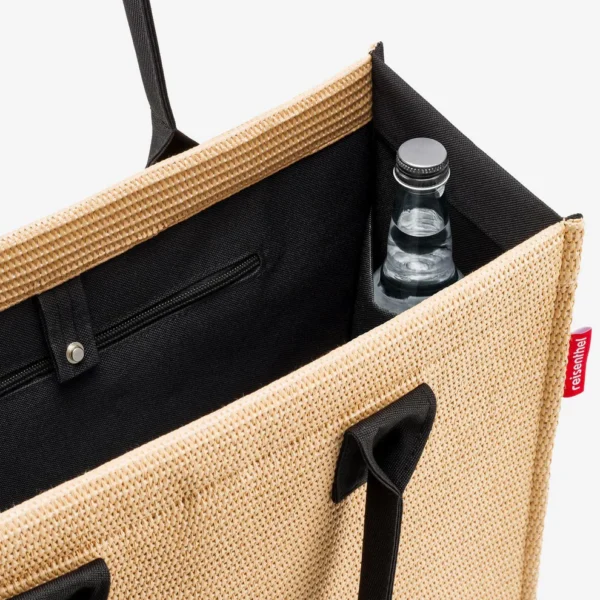 Stylová kabelka Reisenthel daily shopper raffia black - Obrázek 4