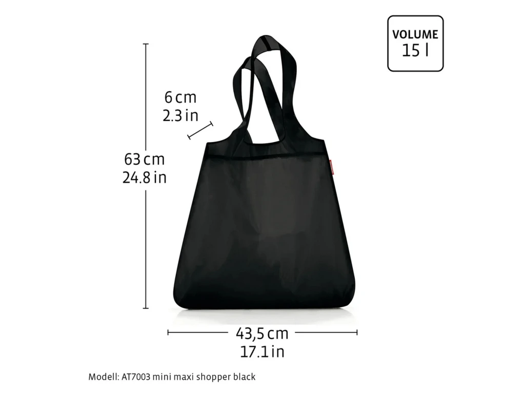 Nákupní taška Reisenthel Mini maxi shopper smiley® grey - Obrázek 4