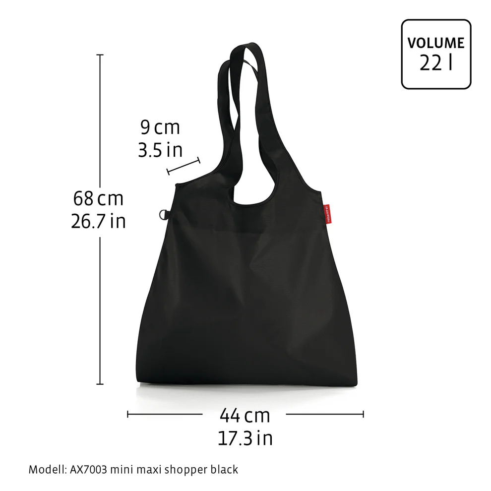 Nákupní taška Reisenthel Mini maxi shopper L black - Obrázek 4