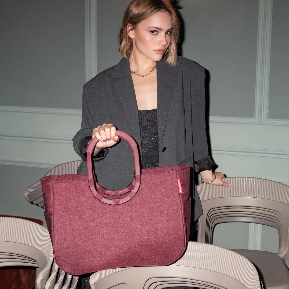 Nákupní košík Reisenthel Loopshopper L twist maroon - Obrázek 3